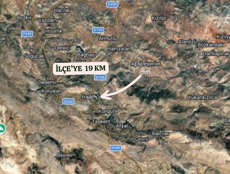 Konya Hadim Aşağıeşenler Köyünde 170 M² Tarla Satılıktır - Görsel 6