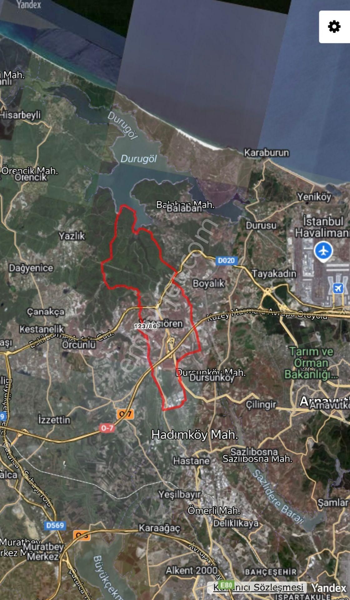 Remax Ahmet'ten Satılık 1.362 M2 Tarla Arnavutköy/yassıören Mh. - Görsel 21