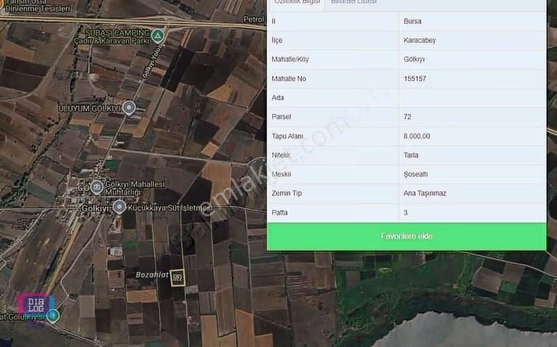 Dialog Skala'dan Karacabey Gölkıyı Satılık Yatırımlık Tarla - Görsel 4