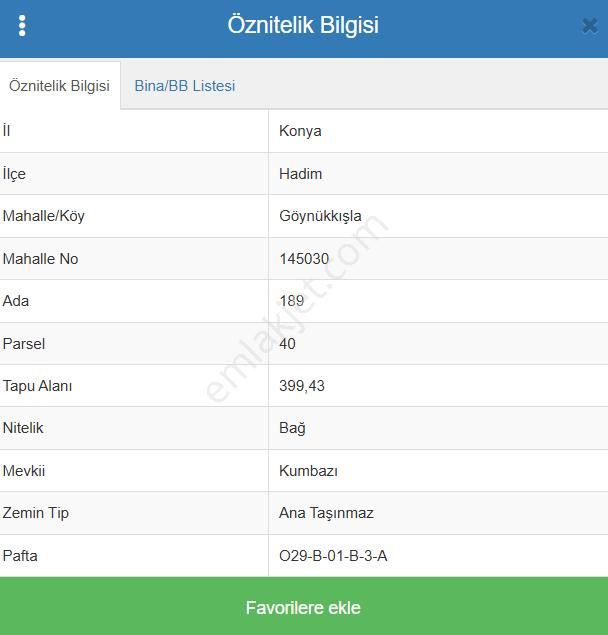 Konya Hadim Göynükkışla Köyünde 399 M² Bağ Satılıktır - Görsel 8