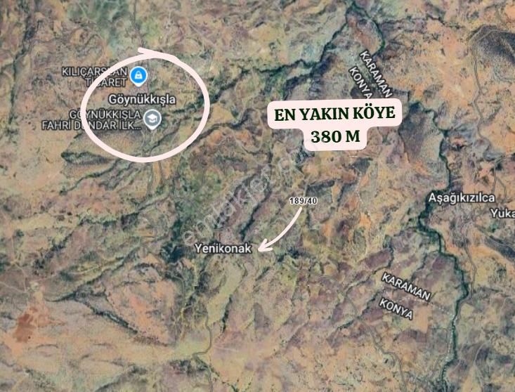 Konya Hadim Göynükkışla Köyünde 399 M² Bağ Satılıktır - Görsel 5