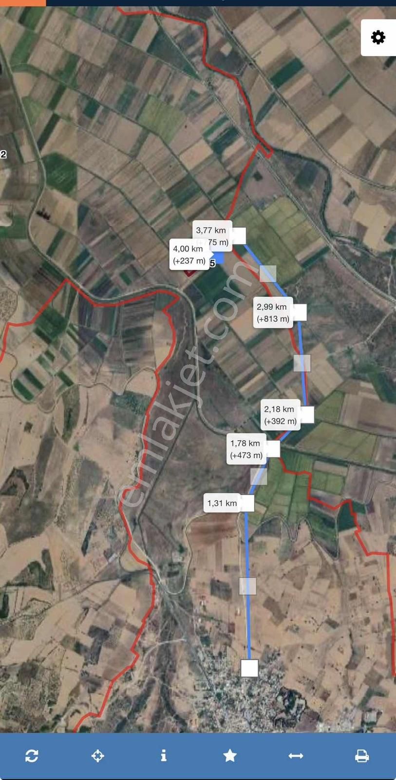 Çanakkale Ezine Mahmudiyede 11221 M2 Kadastro Yola Cepheli Tarla - Görsel 3