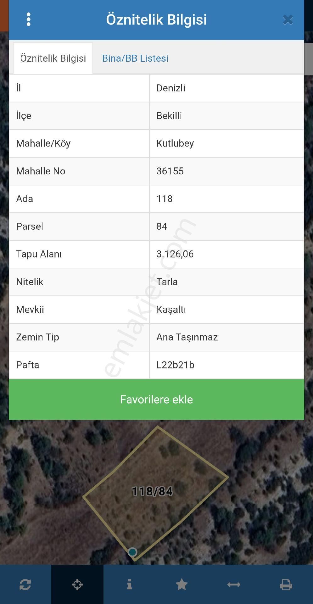 Denizli Bekilli Kutlubey'de 3.126 M2 Hobi Bahçesi. Bal Meyve Kümes Besiye Uygun. Açıklamayı Okuyunuz - Görsel 9