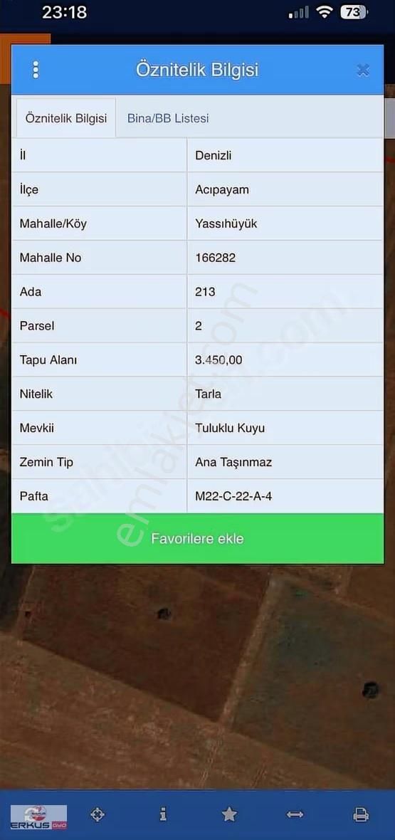 Erkuş Gyo Dan Acıpayam Da Satılık Tarla - Görsel 2
