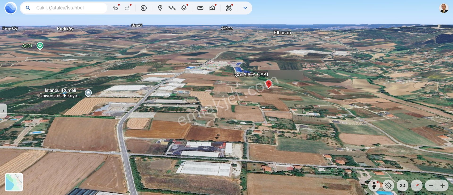 İstanbul Çatalca Çakıl Mah. Tek Tapu 843 M² Müstakil Tarla - Görsel 4