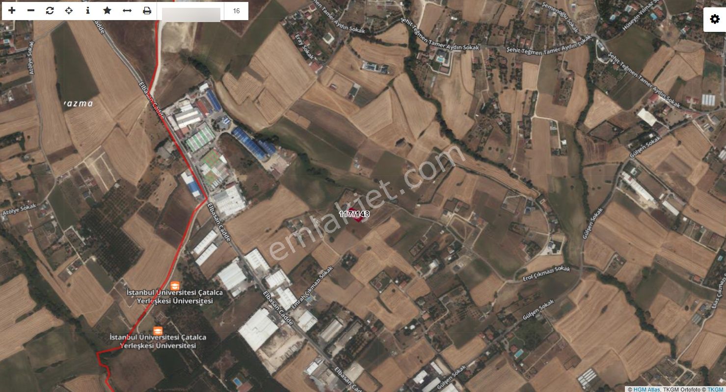 İstanbul Çatalca Çakıl Mah. Tek Tapu 843 M² Müstakil Tarla - Görsel 8
