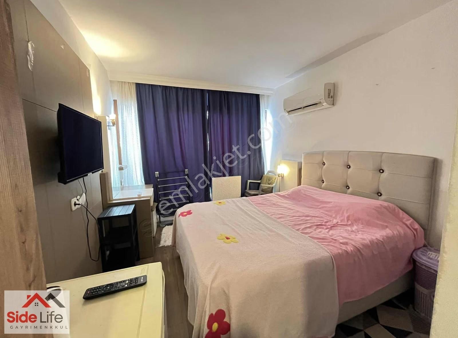 Manavgat Sidede Kiralık 1+0 Havuzlu Daire