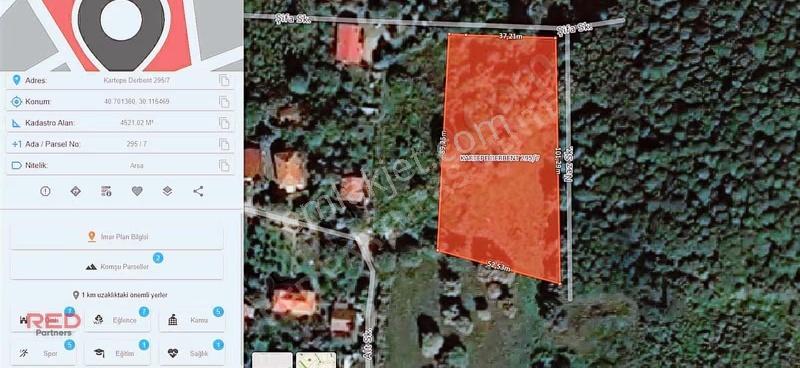Kartepe Derbent Satılık Arsa 4521 M2 Yola Üç Cepheli Parsel - Görsel 2