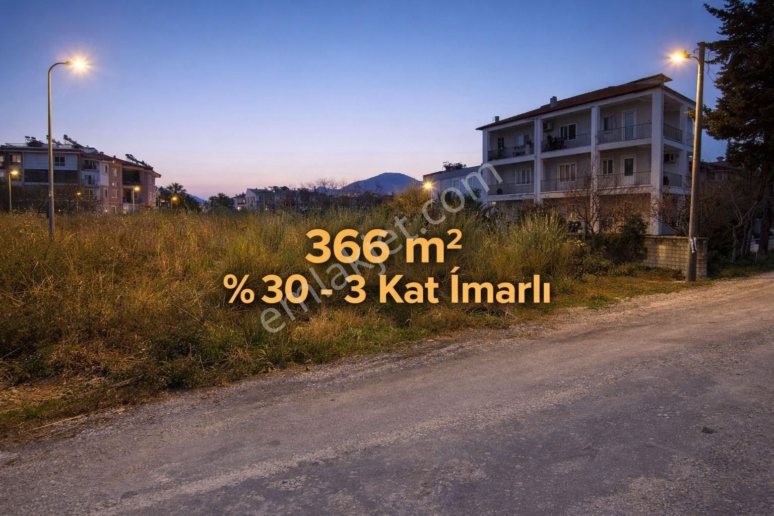 Dalaman Karaçalıda %30 3 Kat İmarlı, 366 M² Batı Cepheli Arsa - Görsel 5