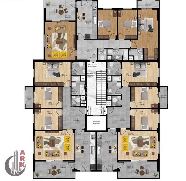 Ark Life'dan Vadişehir Mh.nilüfer Cad.yakını Site İçi Daireler - Görsel 7