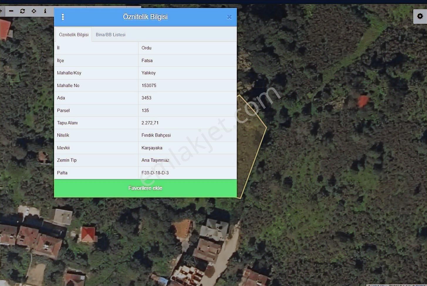 Ordu Fatsa Yalıköyde Satılık 2.272 M2. Arsa - Görsel 2