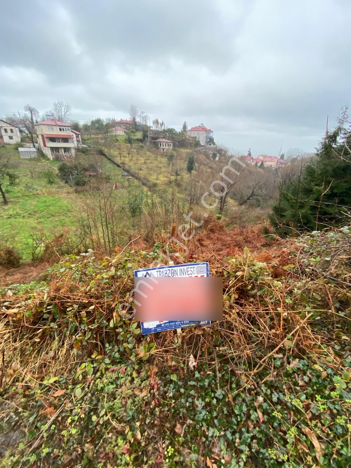 Trabzon Beşikdüzünde Satılık Deniz Manzaralı Villalık Arazi - Görsel 17