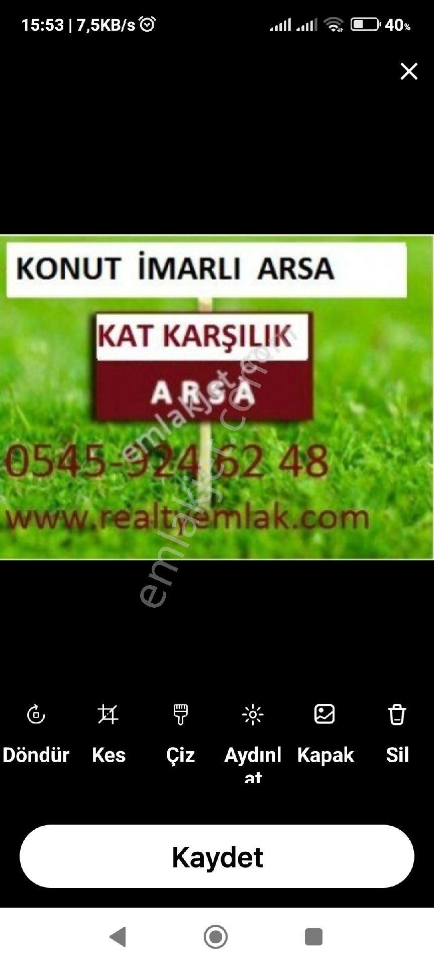 Antalya Aksu Altıntaş Mahallesi'nde Kat Karşılığı Arsa