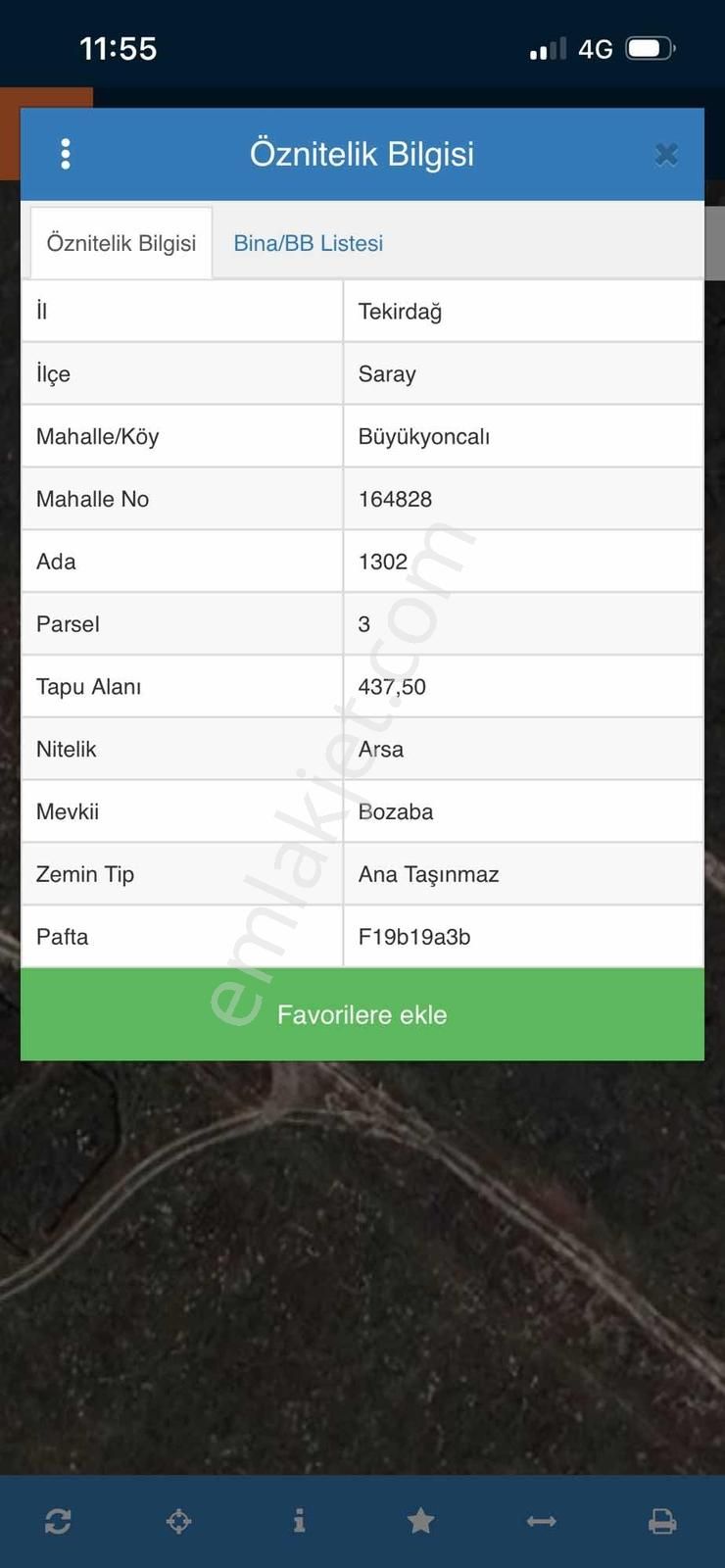 Saray Büyükyoncali Bozoba Da 437 Metre² İmarlı İfrazlı Arsa - Görsel 4