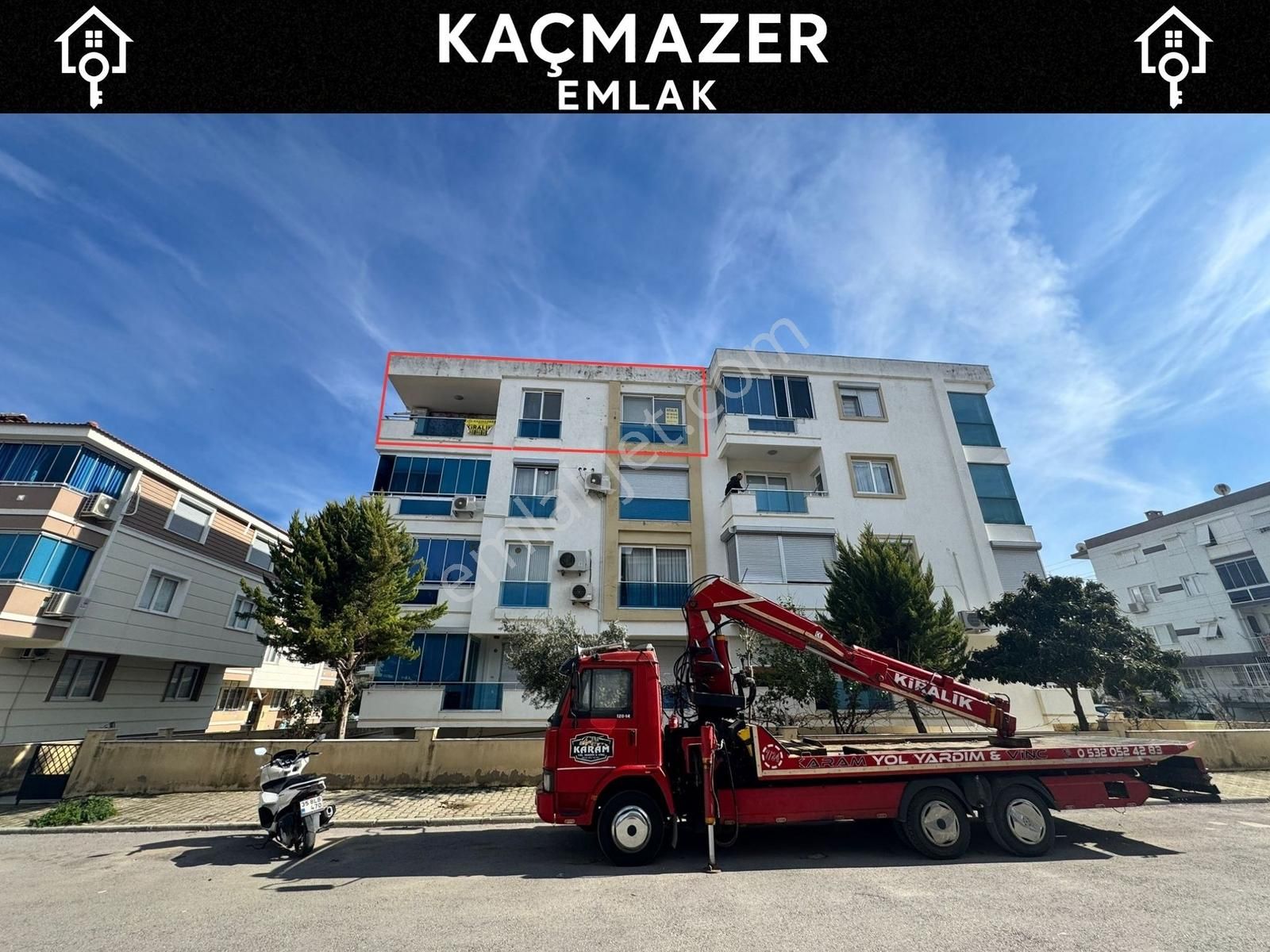 Kaçmazer'den Gölet Ve Sağlık Meslek Lisesi Yakını 3+1 Kiralık Da
