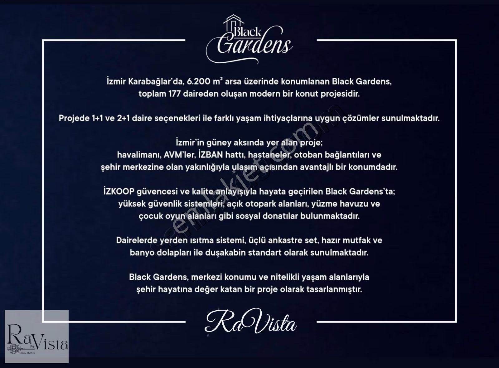 İzmir Black Gardens Karabağlar Satılık 2+1 - Görsel 9