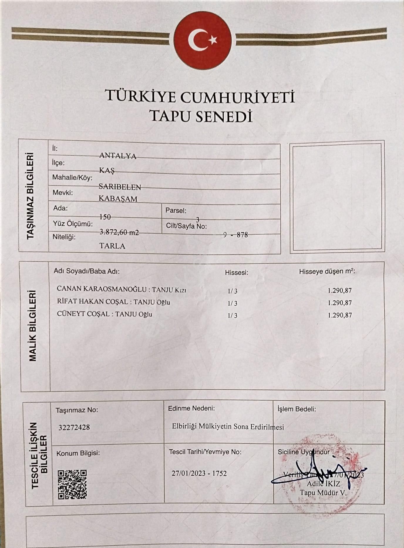 Antalya Kaş Sarıbelende Sahibinden Satılık Arsa - Görsel 4