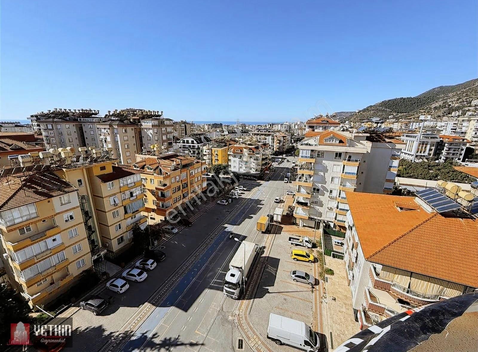 Alanya Merkezde 2+1 Ayrı Mutfak Deniz Manzaralı Kiralık Daire - Görsel 2