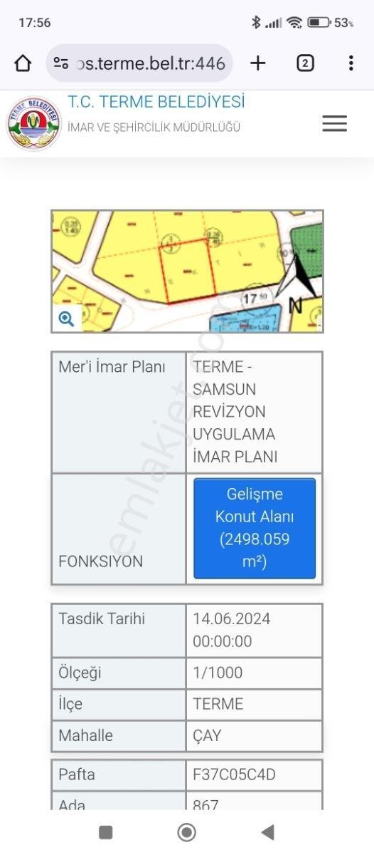 Yunus Çelebi Den Terme De Konut İmarlı Arsa - Görsel 11