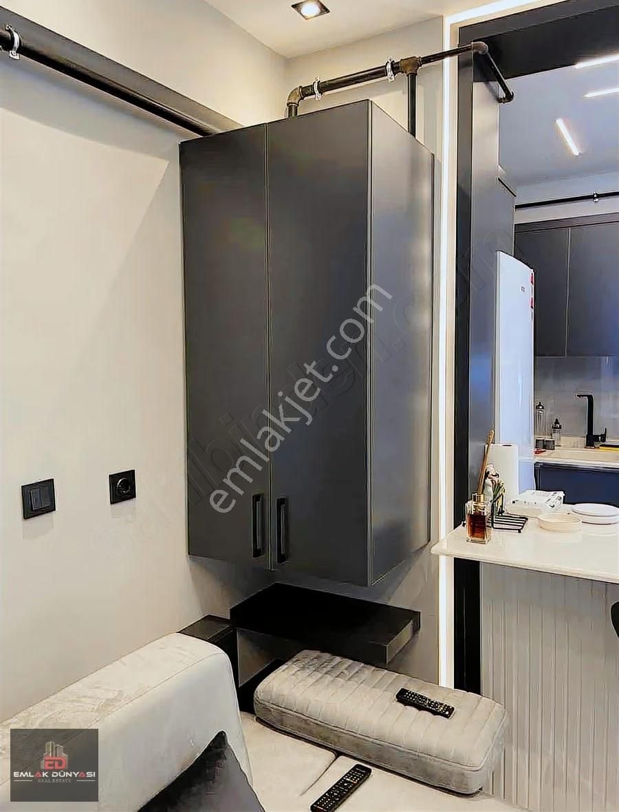 Bayındır'da Lüx Eşyalı Bağımsız 1+1 Yüksek Giriş Satılık - Görsel 25