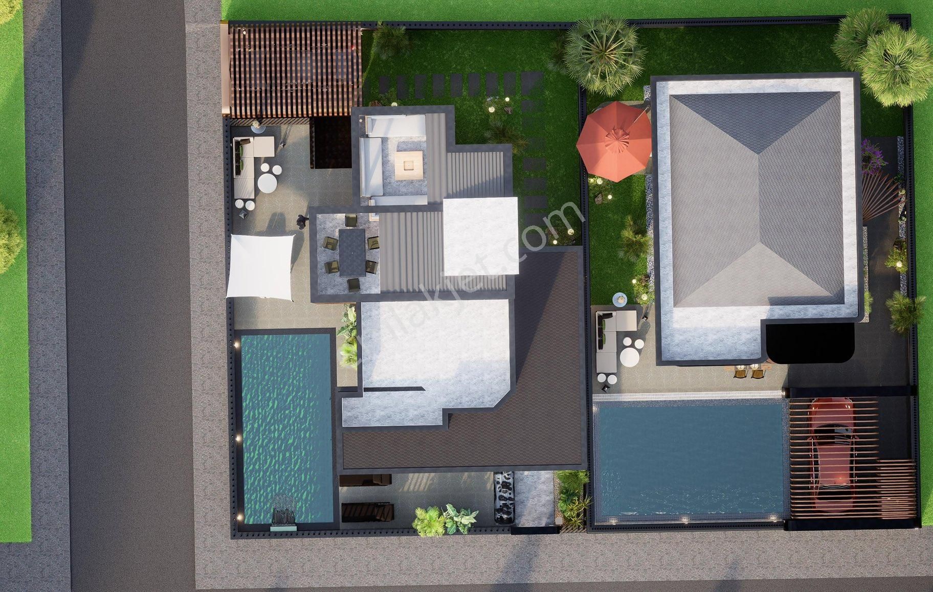 Kuşadası Soğucak'ta Projeden 4+1 Müstakil Satılık Villa - Görsel 34