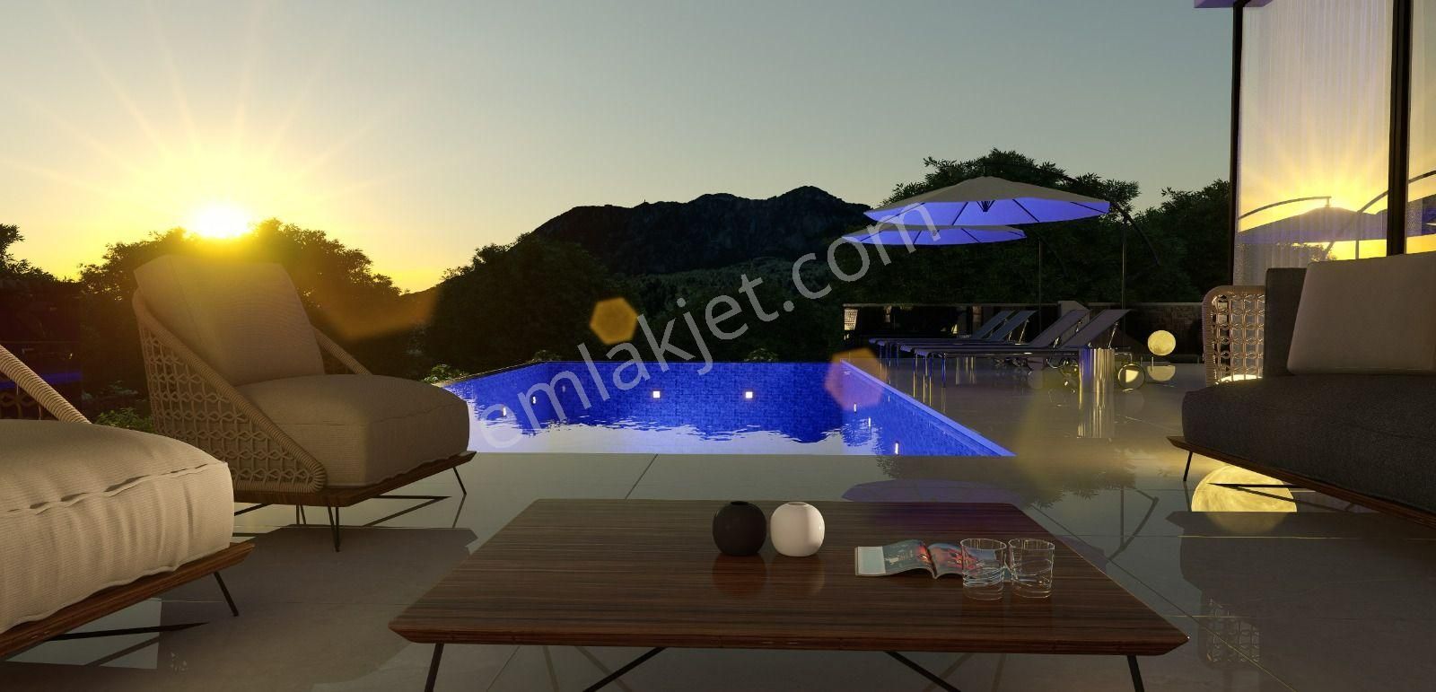 Girne Lapta'da Dağ Ve Deniz Manzaralı Ultra Lüks Satılık Trıplex Müstakil 4+1 Villa !! - Görsel 11