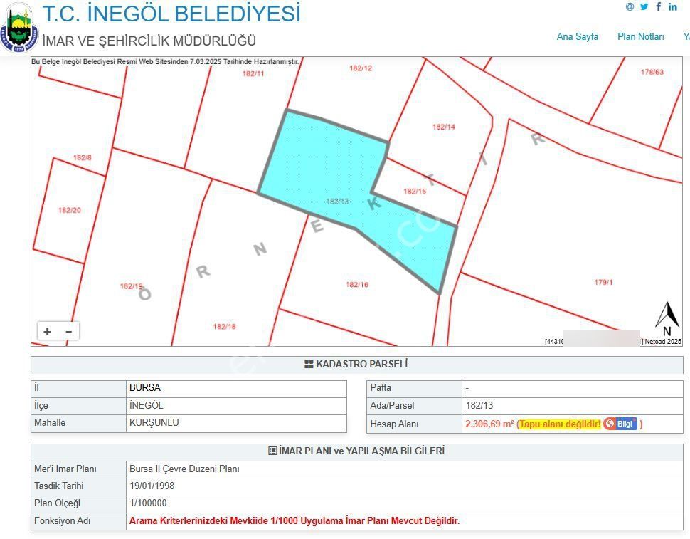 Kurşunluda-sıcak Suya Giden Yolda - Atatürk Caddesinde - 2400m2 - Görsel 8