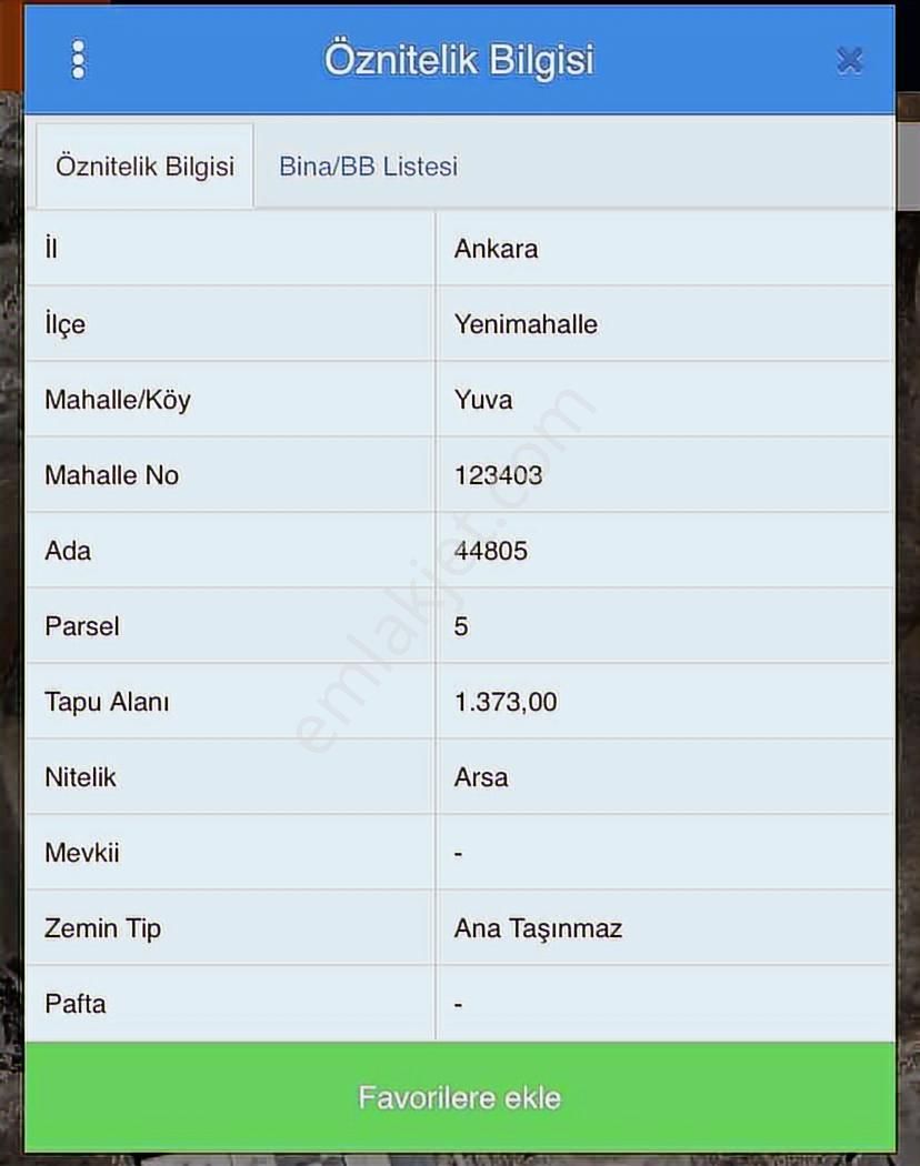 Ankara Yenimahalle Yuvaköy Mevkii Satılık Hisseli Ticari Arsa - Görsel 3