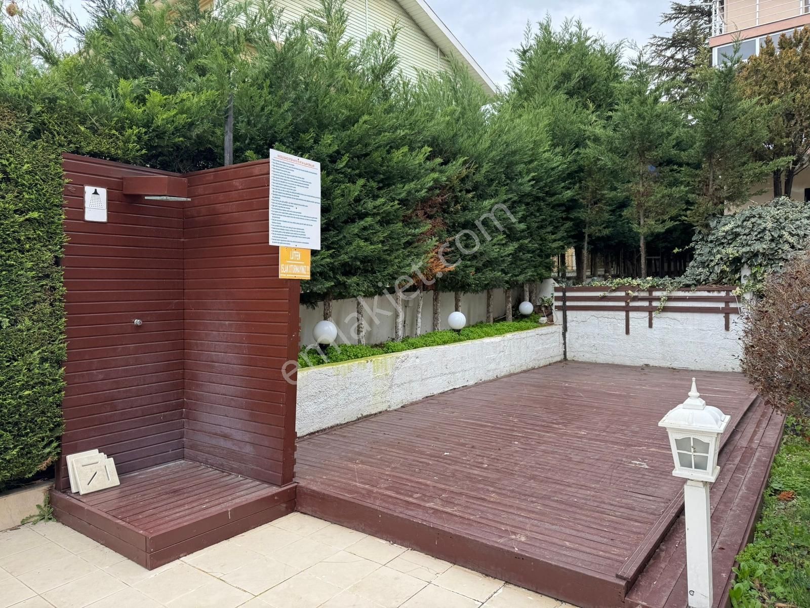 Kumburgazda Lüks Site İçinde Şömineli Havuz Manzaralı 2+1 Daire - Görsel 24