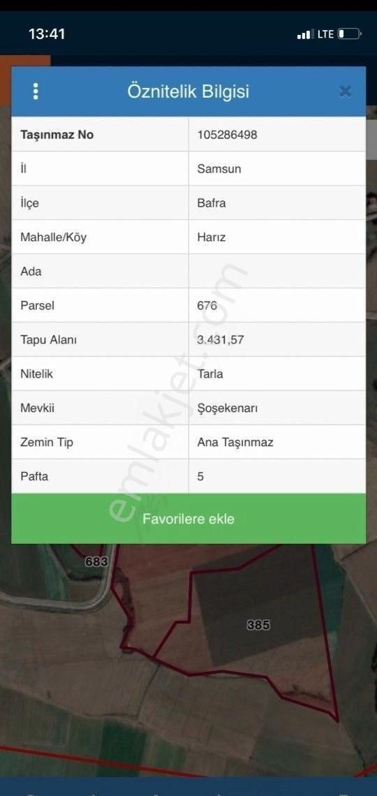 Satılık Tarla Harız - Görsel 2