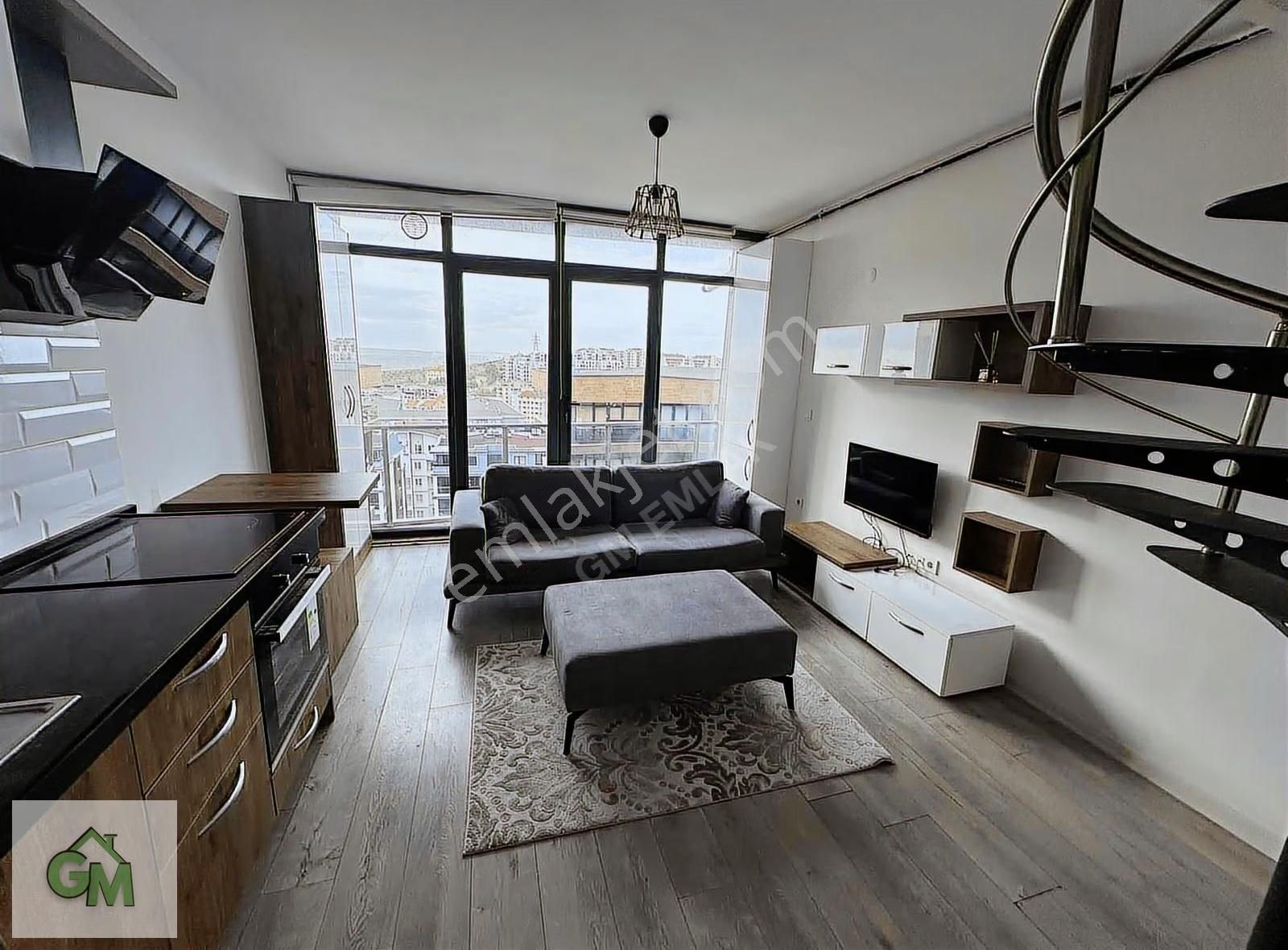Gm Den 7/24 Güvenlik Spor Salonlu 1+1 Loft Eşyalı Kiralık Daire - Görsel 13