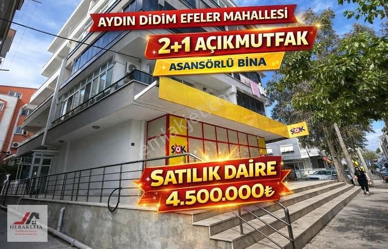 Didim Efeler Mahallesi Arakat Asansörlü 2+1 Daire