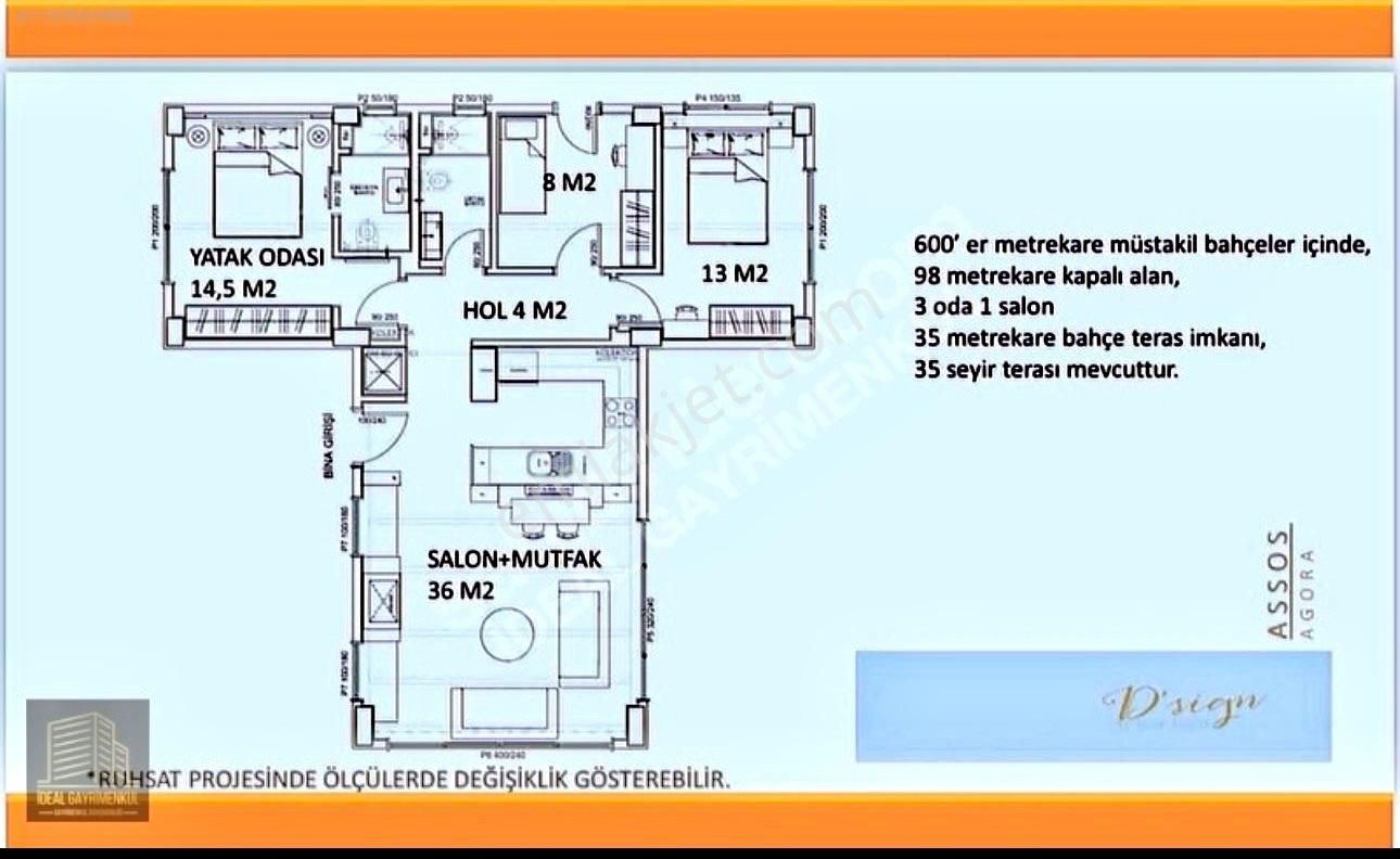 Fırsat Fiyat!!!! Agora Asos Sitesinde Muhteşem 3+1 Satılık Villa - Görsel 28