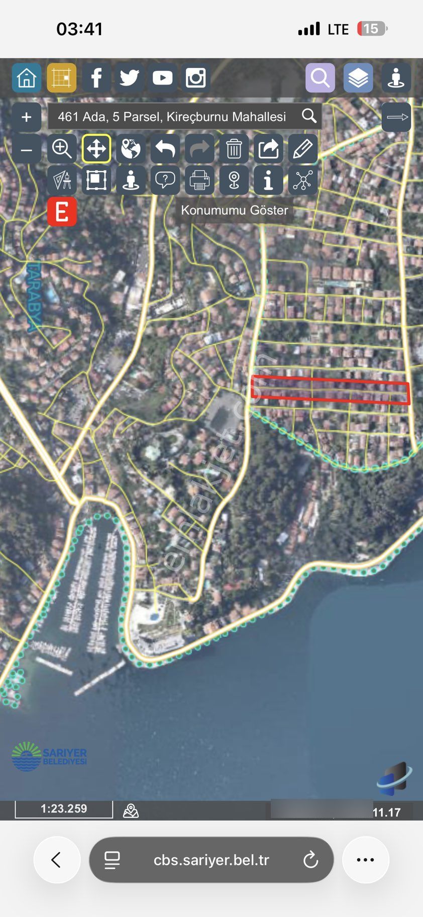 Kireçburnunda 1/1000 Uygulama İmarlı Boş Arsa - Görsel 2