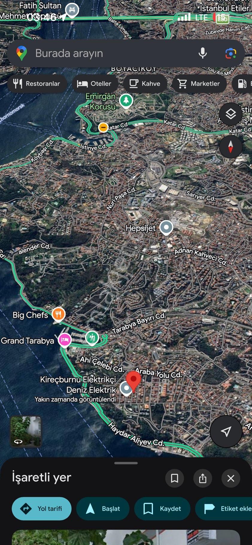 Kireçburnunda 1/1000 Uygulama İmarlı Boş Arsa - Görsel 5