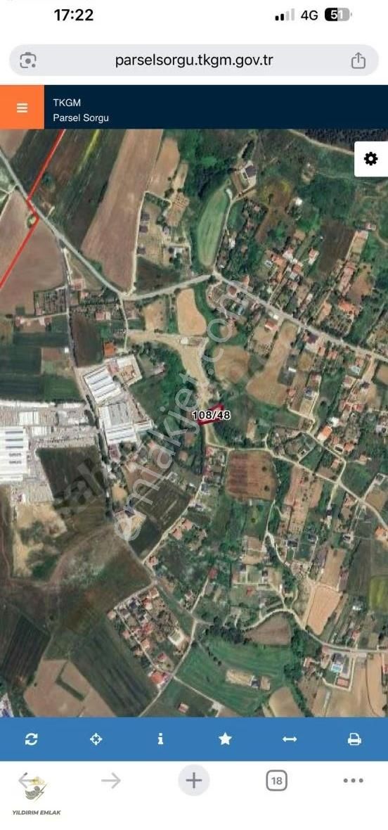 Yıldırım Emlak'tan Çatalca Çakılda Imara Sıfır 1080m2 Arsa