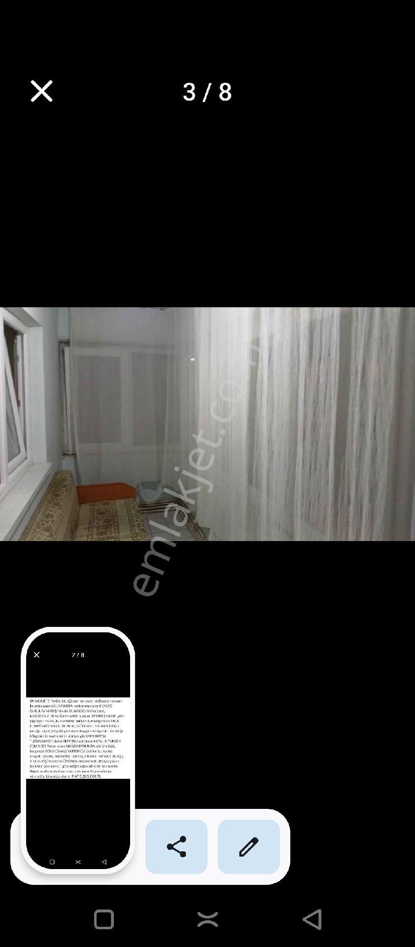 Kayalık Yüksek Güvenli Zemin Fab. (co) Gürültü Olmayan Kişisel Kombi Geniş Balkon Huzurlu Ortam - Görsel 2