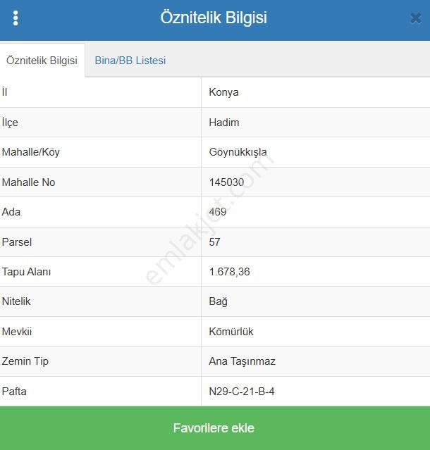 Konya Hadim Göynükkışla Köyünde 1.678 M² Bağ Satılıktır - Görsel 7