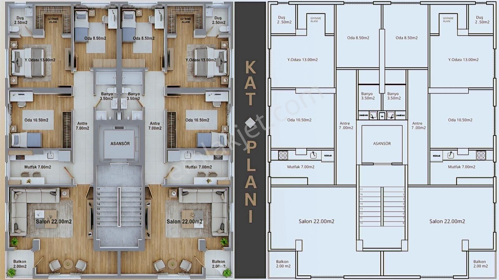Çekmeköy Ekşioğlunda Projede Satılık 3+1 Ara Kat Daire - Görsel 12