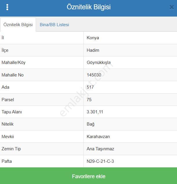 Konya Hadim Göynükkışla Köyünde 3.301 M² Bağ Satılıktır - Görsel 7