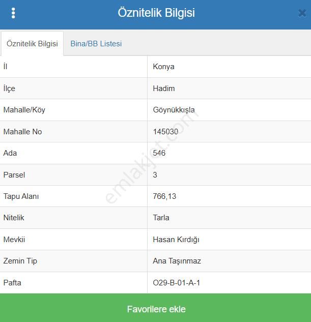 Konya Hadim Göynükkışla Köyünde 766 M² Tarla Satılıktır - Görsel 7