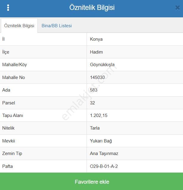 Konya Hadim Göynükkışla Köyünde 1.202 M² Tarla Satılıktır - Görsel 8