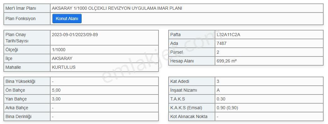 Aksaray Bahçeli Mh Mezarlık Yanında Müstakil Ev Ve Arsası(700m²) - Görsel 19