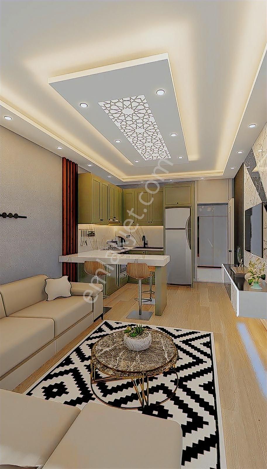 Redstone'dan Muhittinde Havuzlu Güvenlikli Sitede 1+1 Kat Seçnkl - Görsel 4