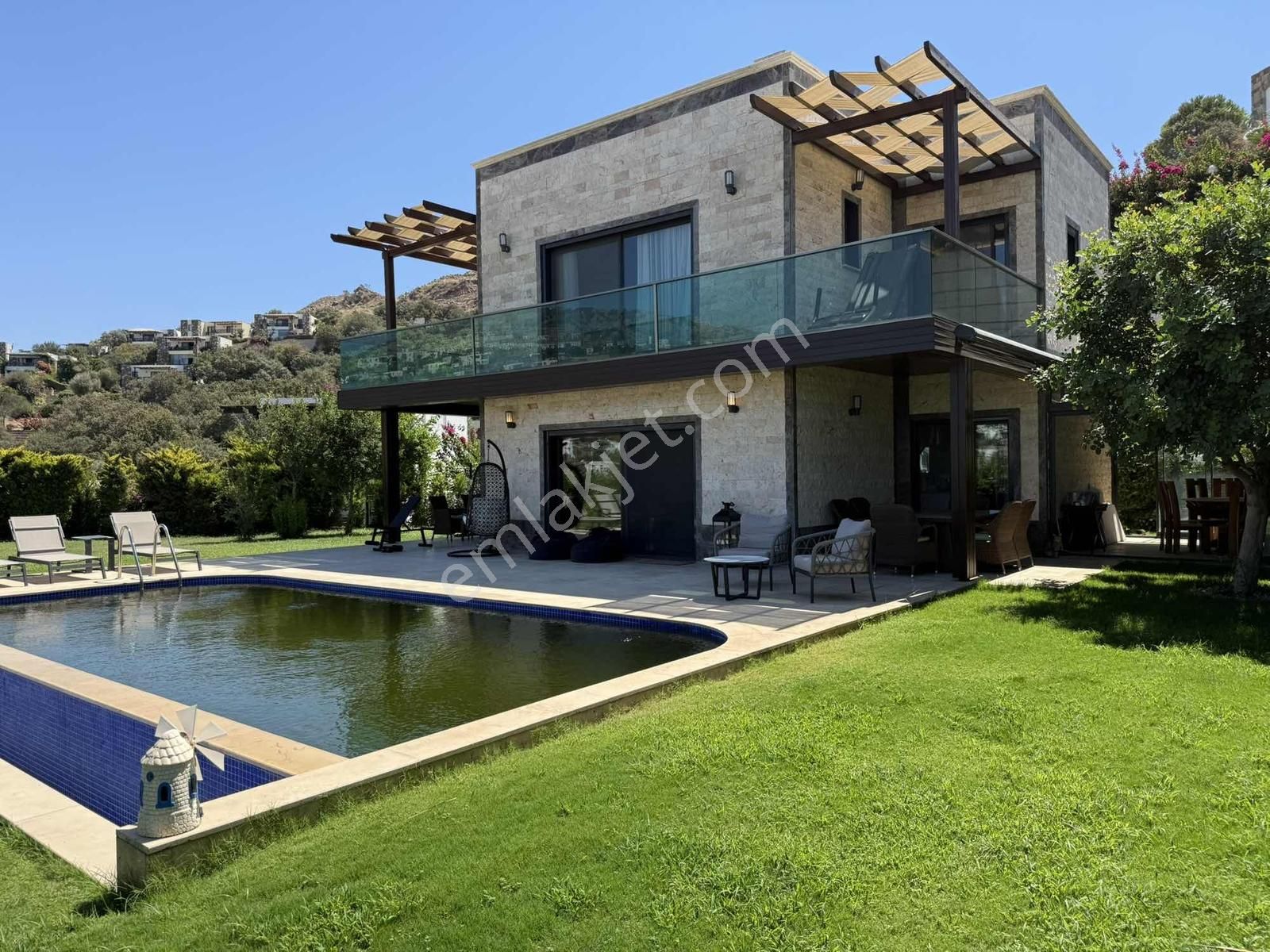 Bodrum Gümüşlük' Te Satılık Müstakil, Deniz Manzaralı 3+1 Villa - Görsel 14