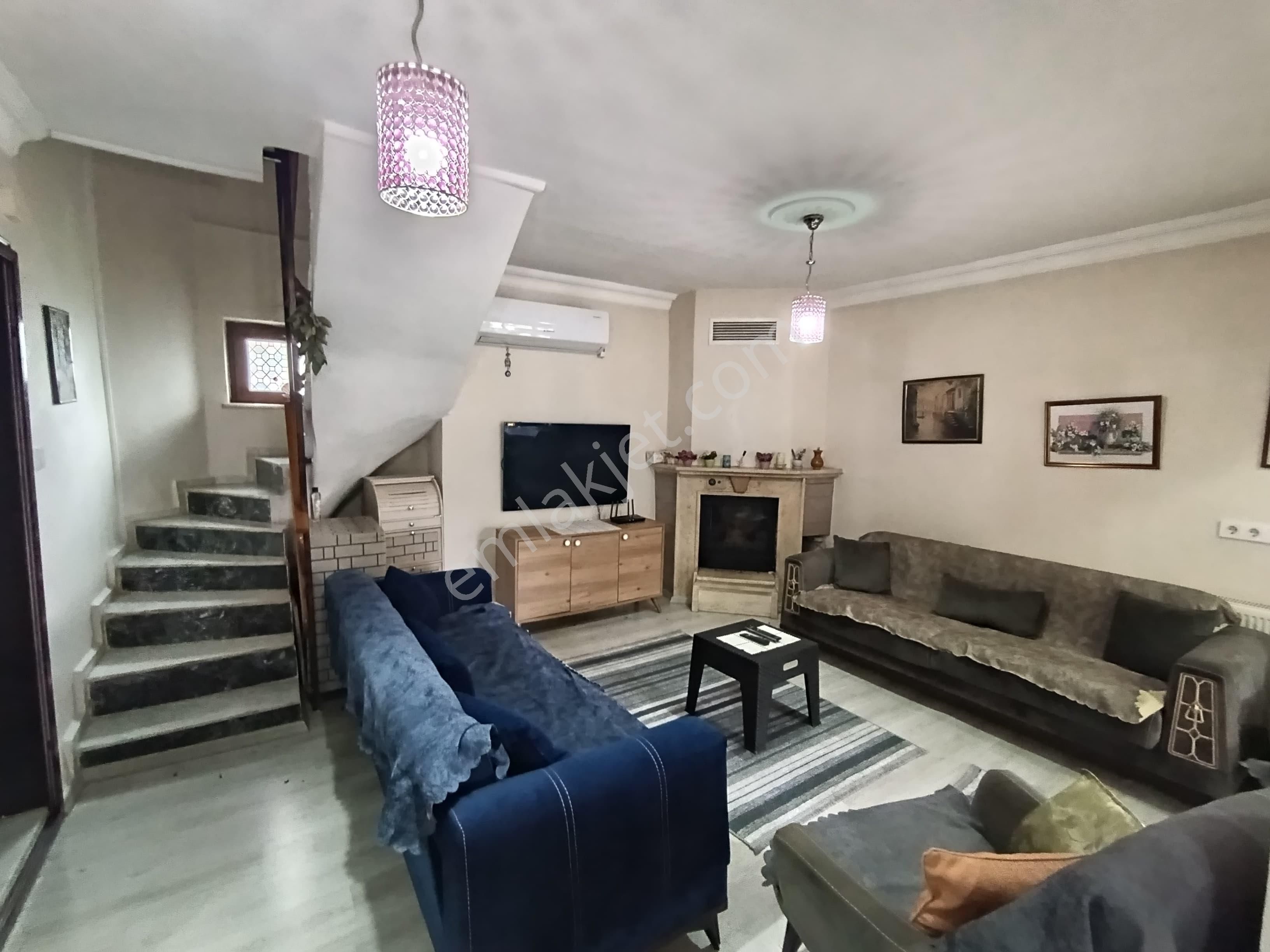 Kazdağları Deniz Manzaralı Köşe Villa 4+1 Şömineli Özel Bahçeli - Görsel 2