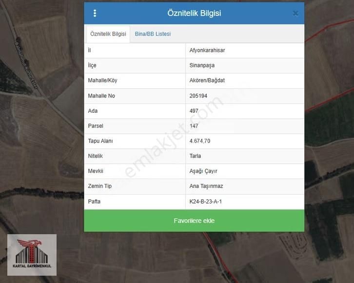 Kartal Gayrimenkul'den Akören'de Çiftlik Yapımına Uygun Arazi - Görsel 5