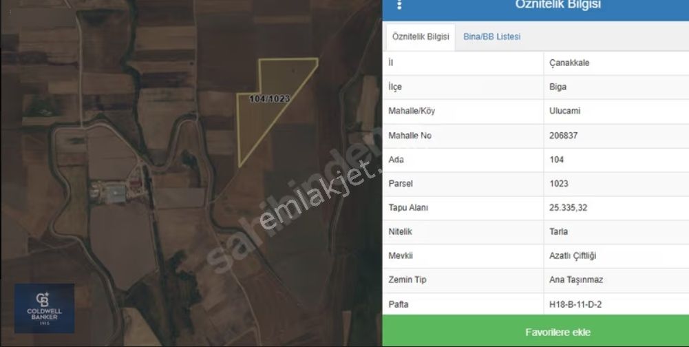 Çanakkale Karabiga Ulucami 10.858 M2 Yola Geniş Cepheli Tarla - Görsel 3