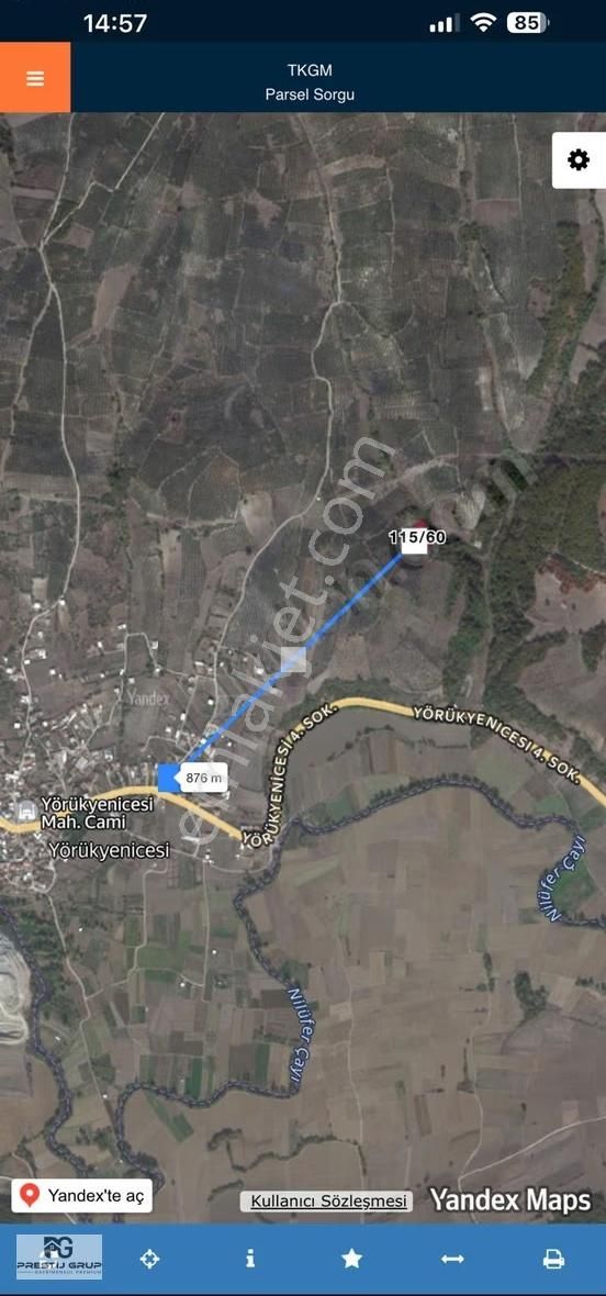 Prestij Grup'tan Yörükyenicesinde Teknosab'a Yakın Fırsat Arazi