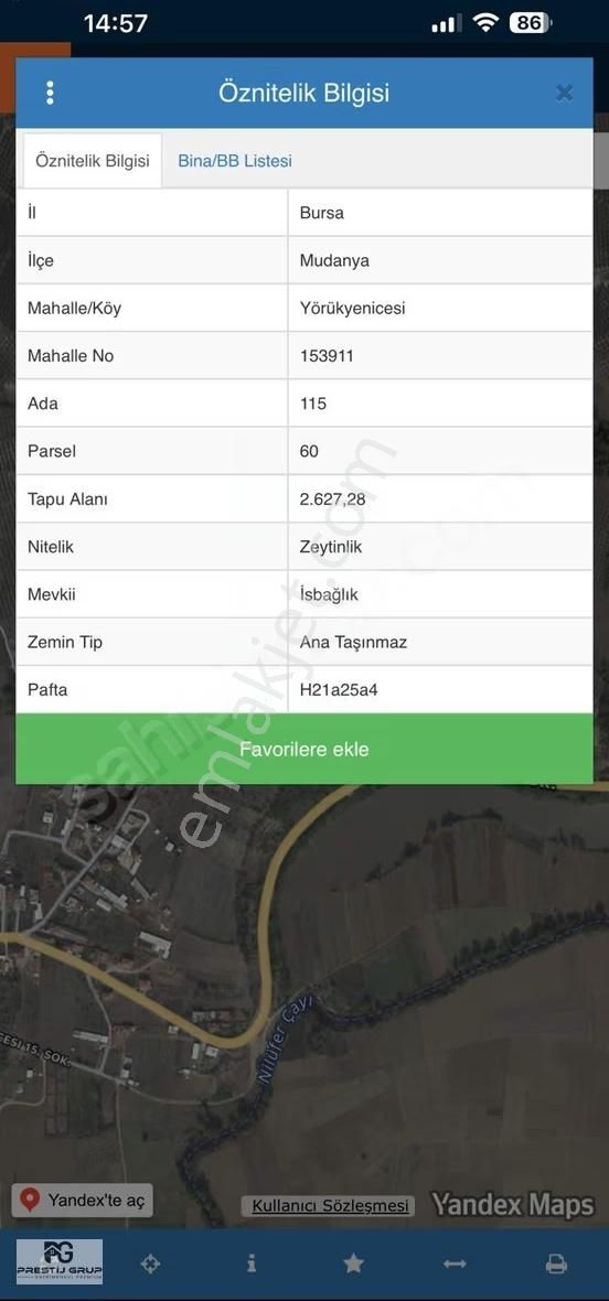 Prestij Grup'tan Yörükyenicesinde Teknosab'a Yakın Fırsat Arazi - Görsel 3